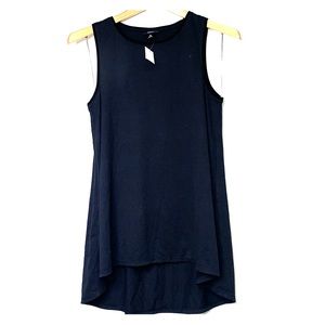 NWTs MOSSIMO • Black Hi Low Hem Tee Tank Top